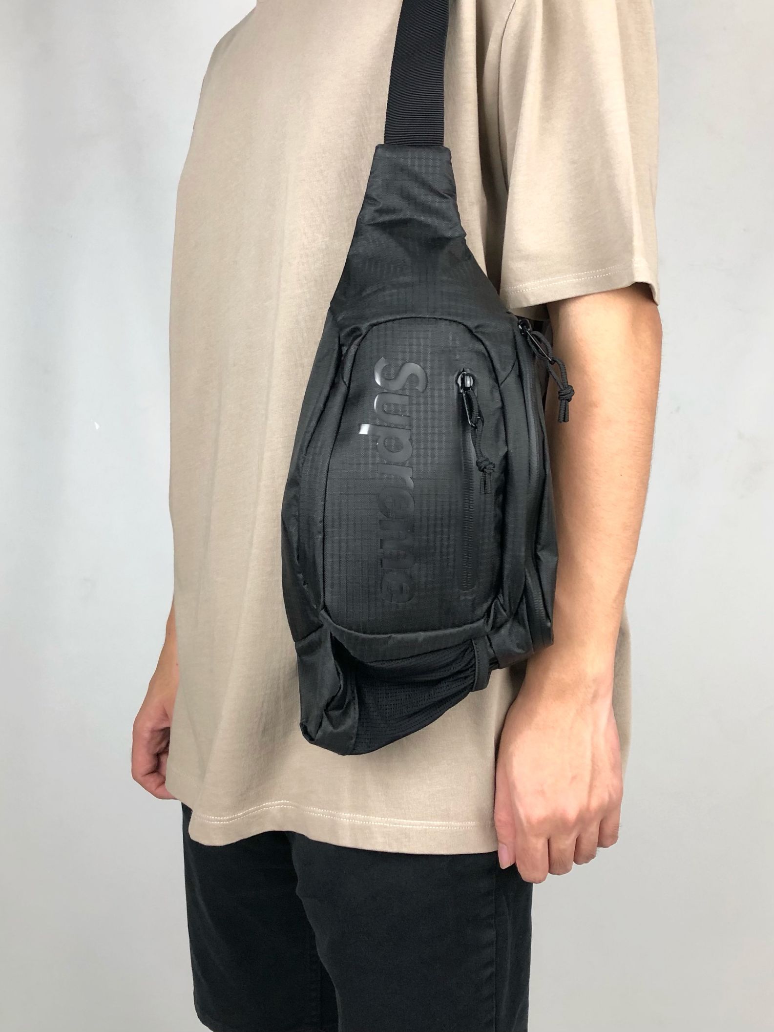 supreme sling bag Tan